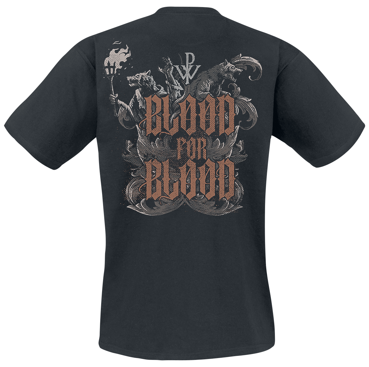 T-Shirt Manches courtes  de Powerwolf - Knights And Wolves - S à 5XL - pour Homme - noir - Powerwolf - View 2