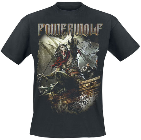 T-Shirt Manches courtes  de Powerwolf - Sainted By The Storm - S à 3XL - pour Homme - noir - Powerwolf