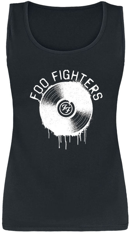 Top  de Foo Fighters - Record - S à XXL - pour Femme - noir - Foo Fighters