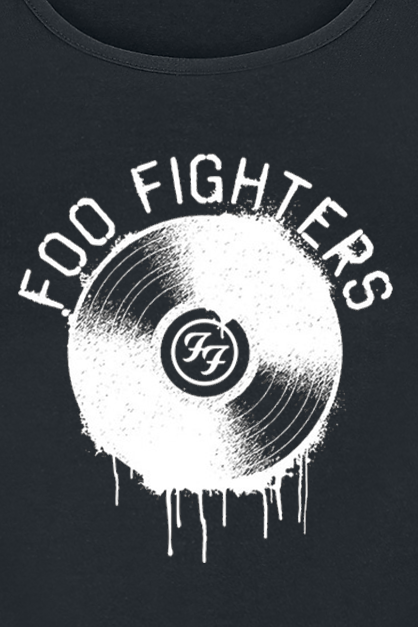 Top  de Foo Fighters - Record - S à XXL - pour Femme - noir - Foo Fighters - View 2