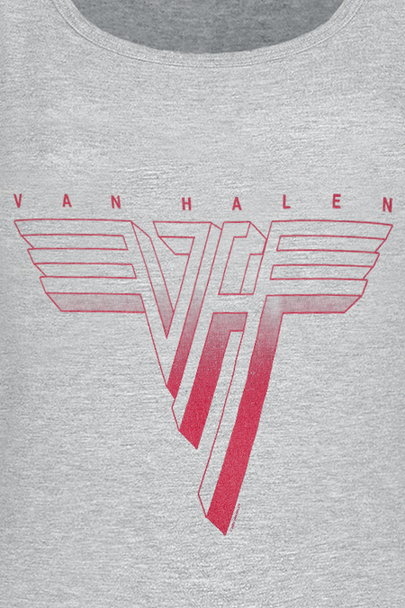 Top  de Van Halen - Red Logo - S à XXL - pour Femme - gris chiné - Van Halen - View 2