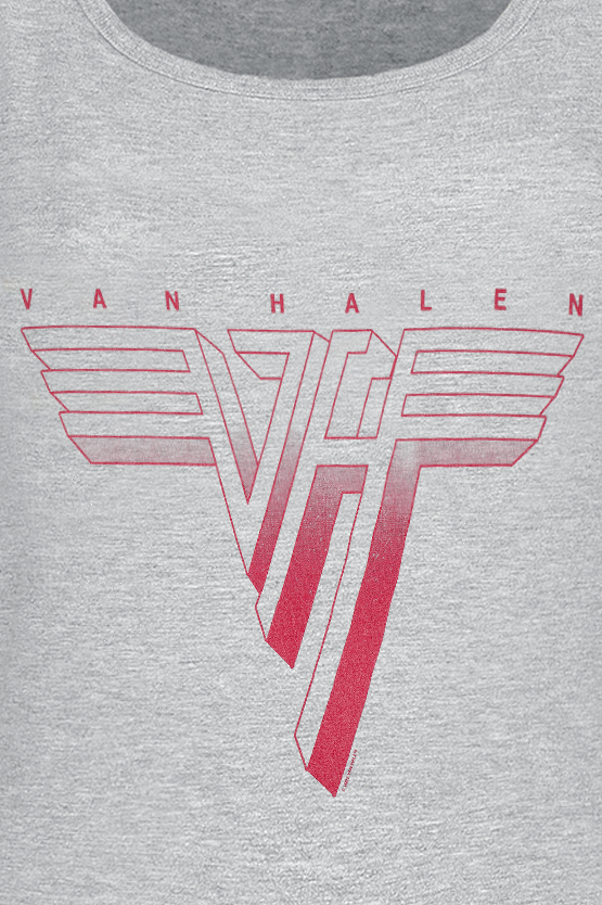 Top  de Van Halen - Red Logo - S à XXL - pour Femme - gris chiné - Van Halen - View 2