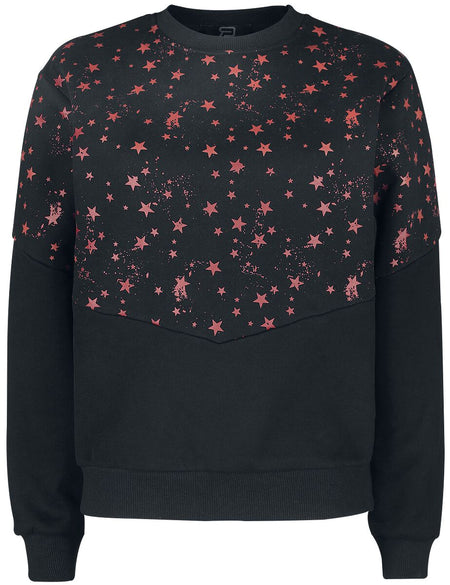 Sweat-shirt  de RED by EMP - Sweat étoilé - S à M - pour Femme - noir - RED by EMP