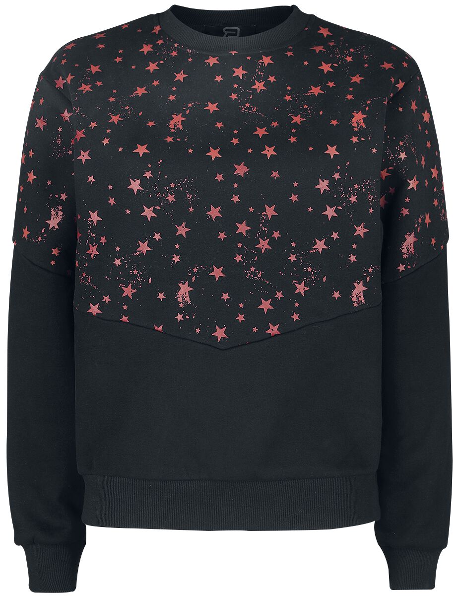 Sweat-shirt  de RED by EMP - Sweat étoilé - S à M - pour Femme - noir - RED by EMP