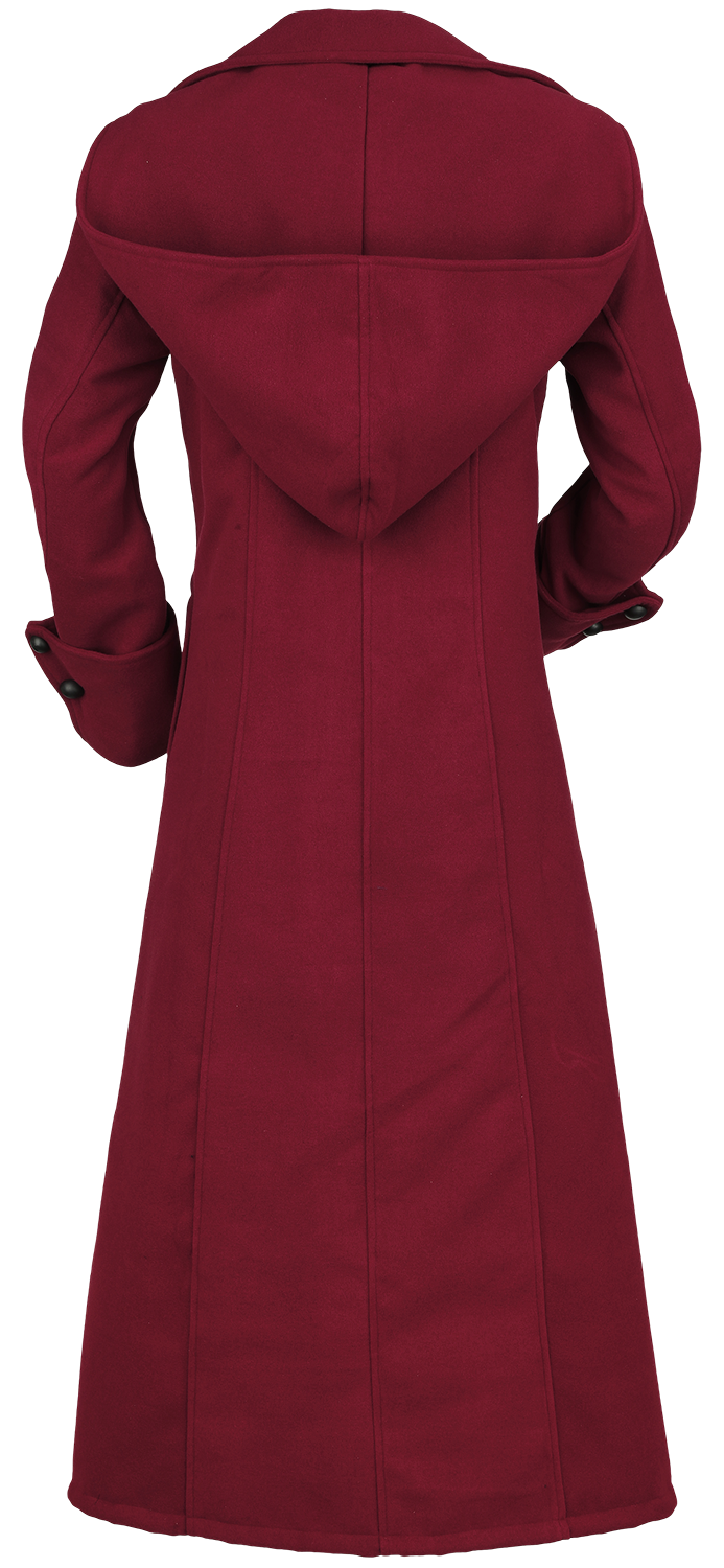 Manteaux Gothic de Gothicana by EMP - Desdemona - S à XXL - pour Femme - rouge - Gothicana by EMP - View 2