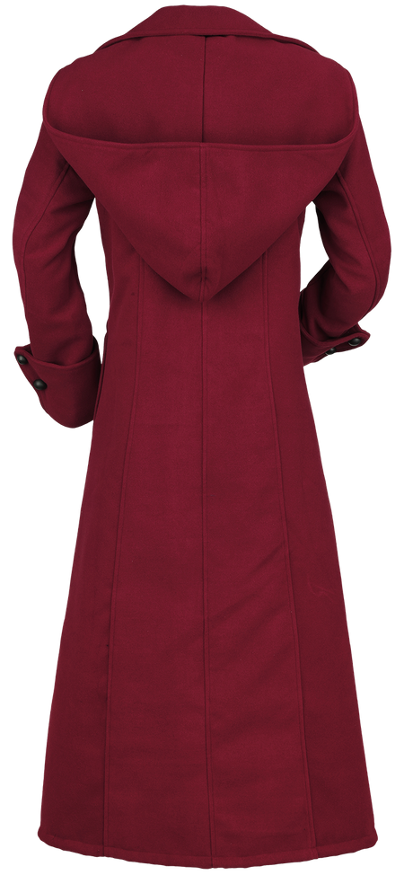 Manteaux Gothic de Gothicana by EMP - Desdemona - S à XXL - pour Femme - rouge - Gothicana by EMP - View 2