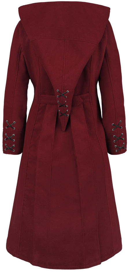 Manteaux Gothic de Gothicana by EMP - S à L - pour Femme - rouge - Gothicana by EMP - View 2
