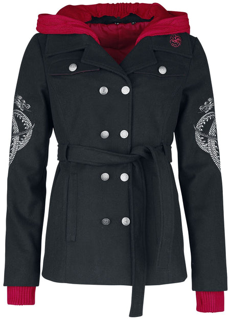 Veste d'hiver  de Game Of Thrones - House of the Dragon - S - pour Femme - noir - Game Of Thrones