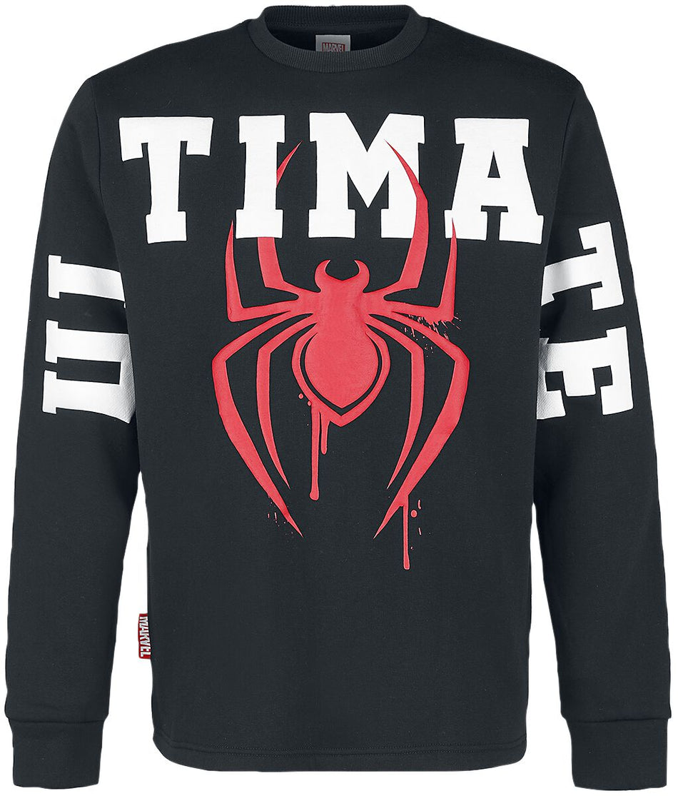 Sweat-shirt Disney de Spider-Man - Logo Ultimate - S à XXL - pour Homme - noir - Spider-Man