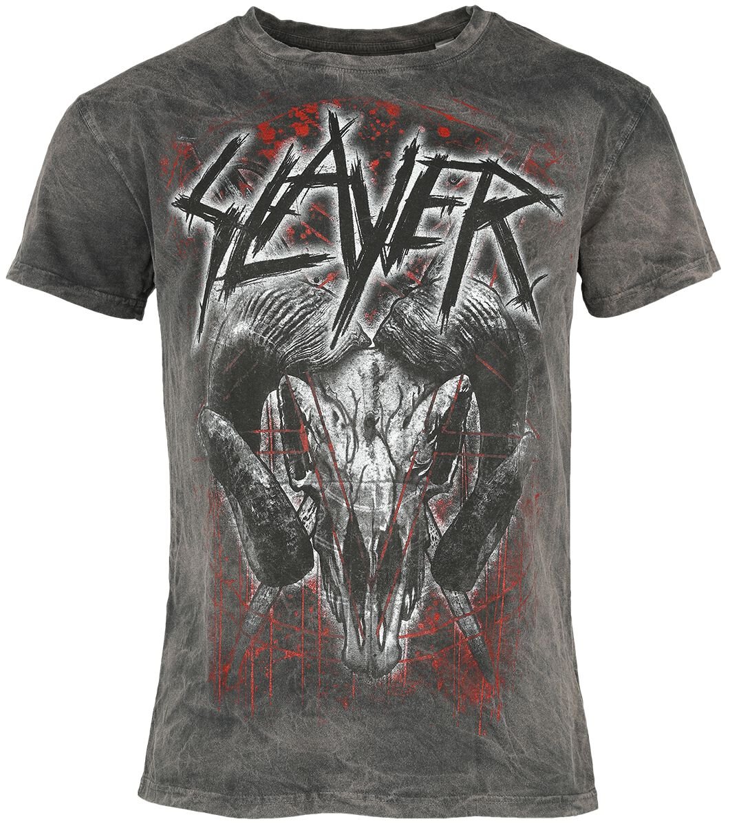 T-Shirt Manches courtes  de Slayer - Mongo Logo - S à 4XL - pour Homme - anthracite - Slayer