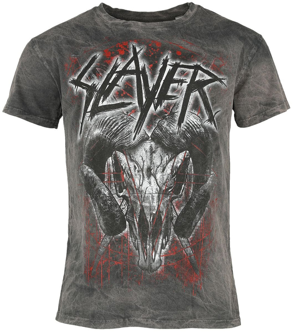 T-Shirt Manches courtes  de Slayer - Mongo Logo - S à 4XL - pour Homme - anthracite - Slayer
