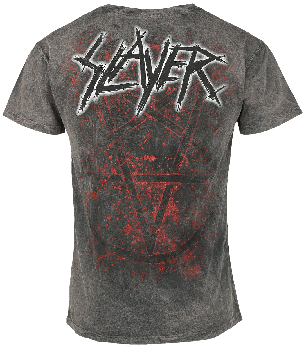 T-Shirt Manches courtes  de Slayer - Mongo Logo - S à 4XL - pour Homme - anthracite - Slayer - View 2