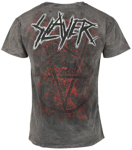 T-Shirt Manches courtes  de Slayer - Mongo Logo - S à 4XL - pour Homme - anthracite - Slayer - View 2