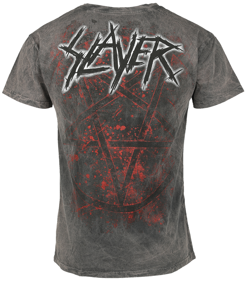 T-Shirt Manches courtes  de Slayer - Mongo Logo - S à 4XL - pour Homme - anthracite - Slayer - View 2