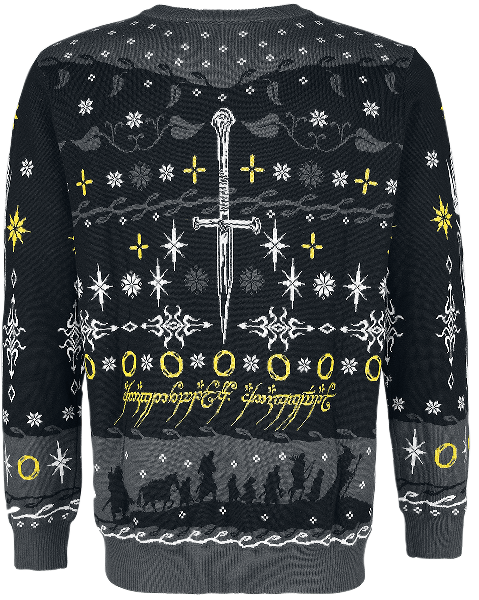 Pull de Noël  de Le Seigneur Des Anneaux - Arbre Du Gondor - S à 3XL - pour Homme - multicolore - Le Seigneur Des Anneaux - View 2