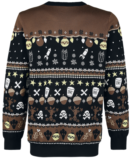 Pull de Noël  de Looney Tunes - Wile E Coyote - Genius - S à 3XL - pour Homme - multicolore - Looney Tunes - View 2