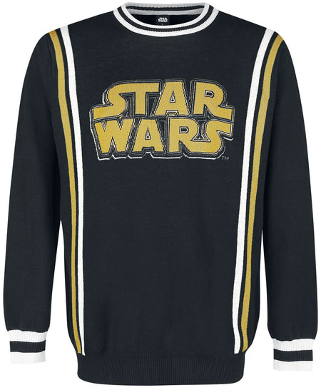Pull tricoté Disney de Star Wars - Schriftzug - S à XXL - pour Homme - multicolore - Star Wars