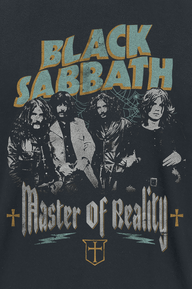 T-Shirt Manches courtes  de Black Sabbath - Master of reality - S à 3XL - pour Homme - noir - Black Sabbath - View 2