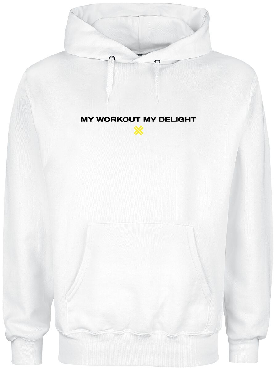 Sweat-shirt à capuche  de Electric Callboy - My Workout Smile - S à XXL - pour Homme - blanc - Electric Callboy