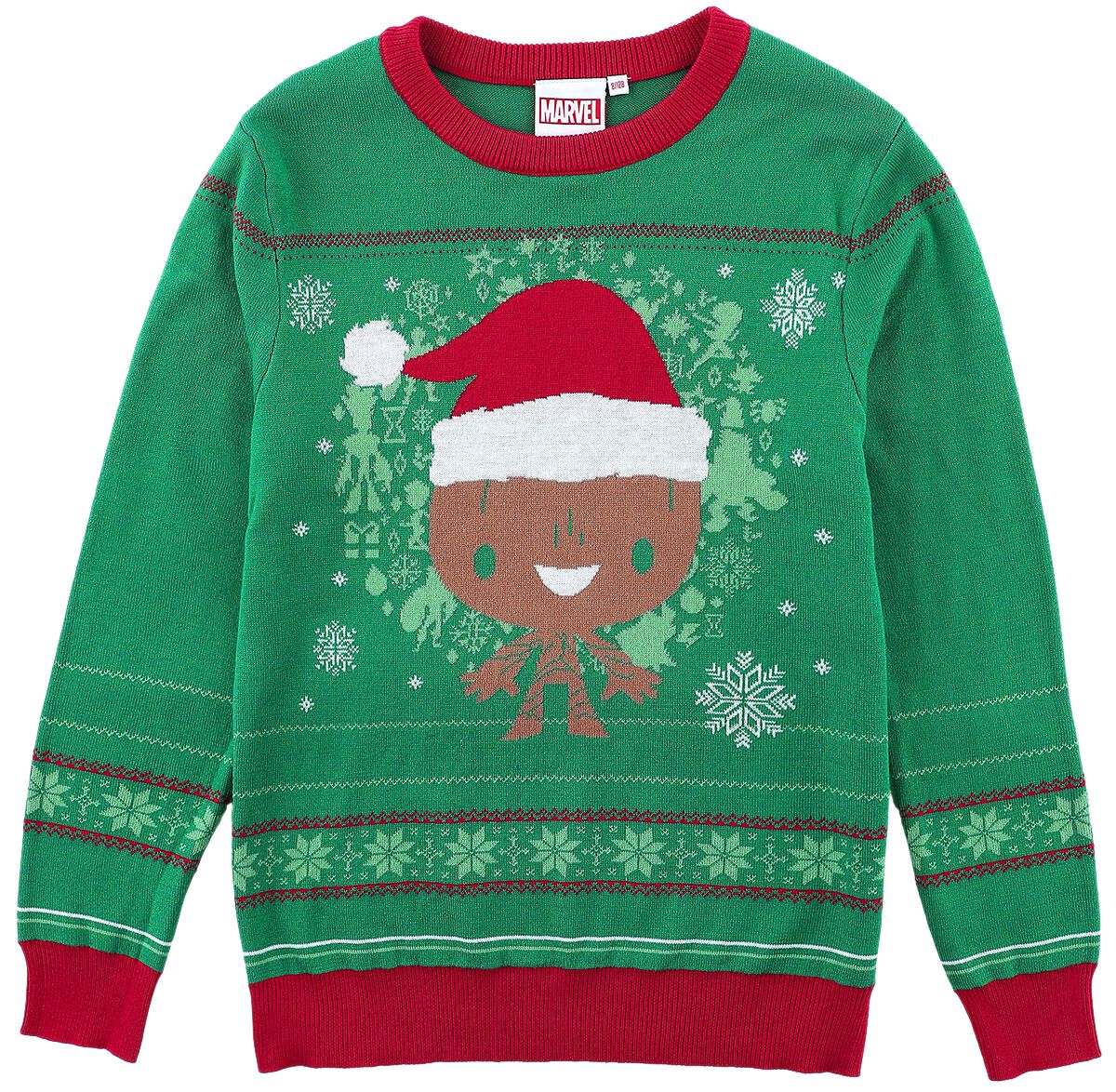 Sweat-Shirt Disney de Les Gardiens De La Galaxie - Enfants - Groot Noël - 140 - pour filles & garçonse - multicolore - Les Gardiens De La Galaxie