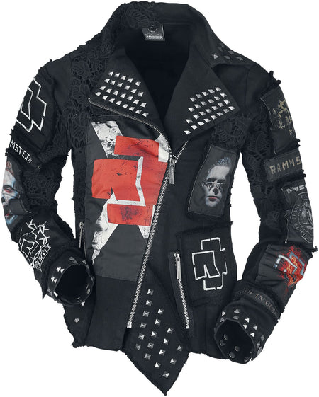Veste mi-saison  de Rammstein - Metal Patches - S à XXL - pour Femme - noir - Rammstein