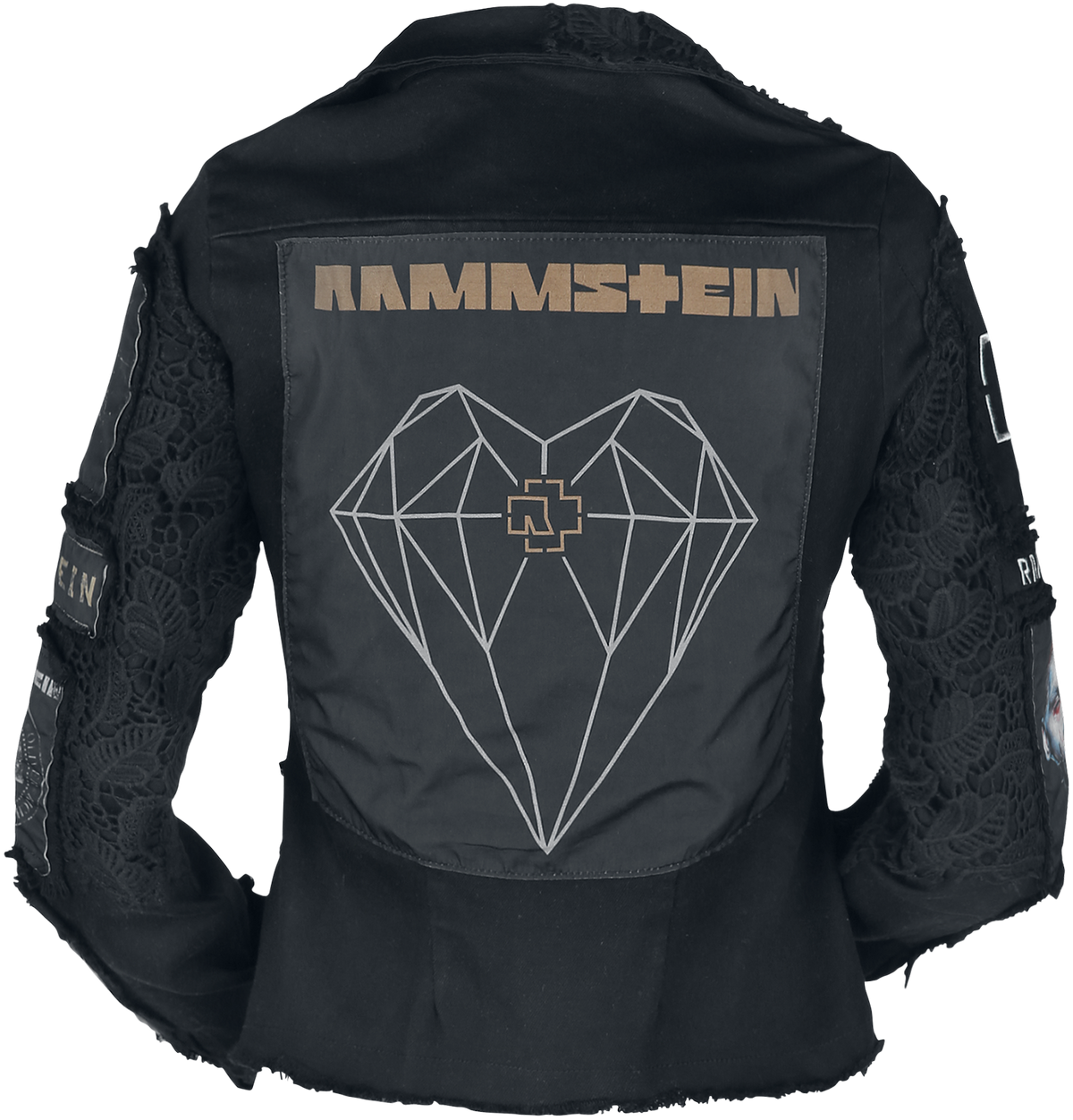 Veste mi-saison  de Rammstein - Metal Patches - S à XXL - pour Femme - noir - Rammstein - View 2