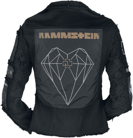 Veste mi-saison  de Rammstein - Metal Patches - S à XXL - pour Femme - noir - Rammstein - View 2