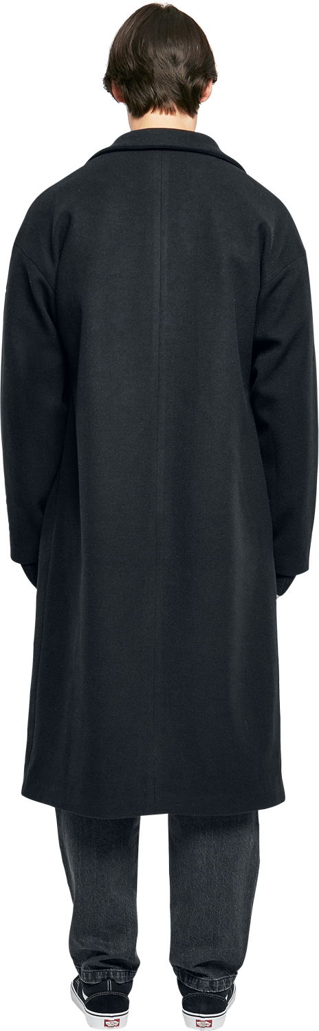 Manteaux  de Urban Classics - Manteau Long - S à XL - pour Homme - noir - Urban Classics - View 2