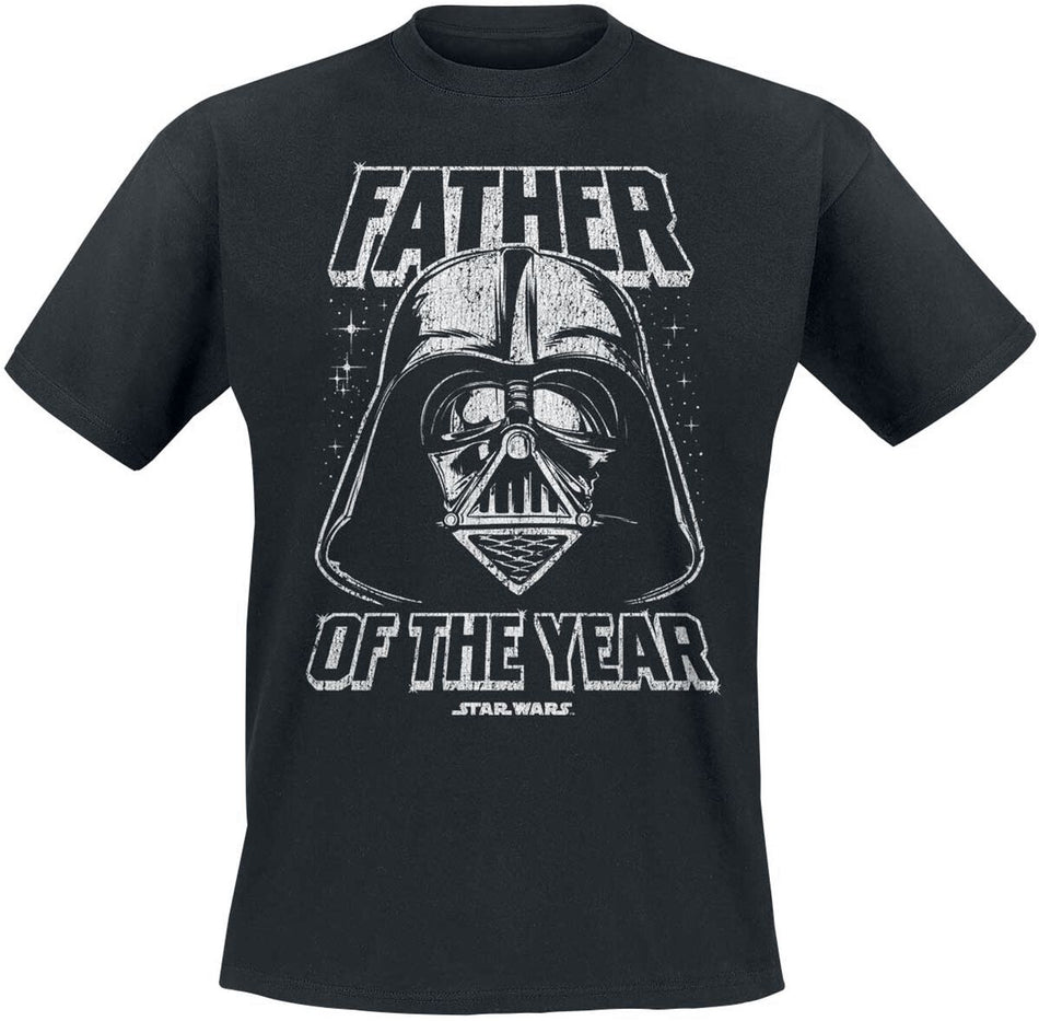 T-Shirt Manches courtes Disney de Star Wars - Darth Vader - Father Of The Year - S à 3XL - pour Homme - noir - Star Wars