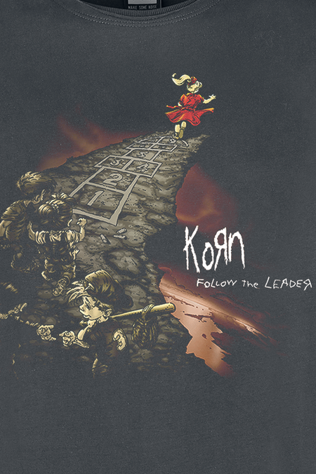 T-Shirt Manches courtes  de Korn - Amplified Collection - Follow The Leader - S à 3XL - pour Homme - anthracite - Korn - View 2