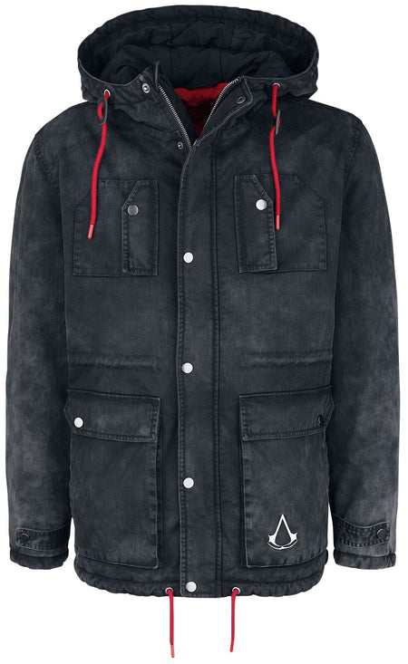 Parka Gaming de Assassin's Creed - Assassin - S à M - pour Homme - noir - Assassin's Creed