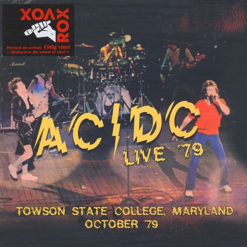 Live - Towson State College, Maryland - October 1979 - Front Cover