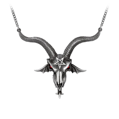 Collier Gothic de Alchemy Gothic - Pendentif Baphometica - pour Unisexe - couleur argent - Alchemy Gothic