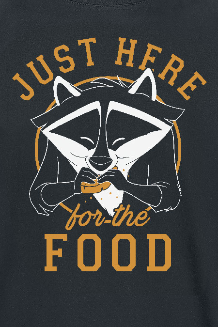 T-Shirt Manches courtes Disney de Pocahontas - Just Here For Food - S à 3XL - pour Homme - noir - Pocahontas - View 2
