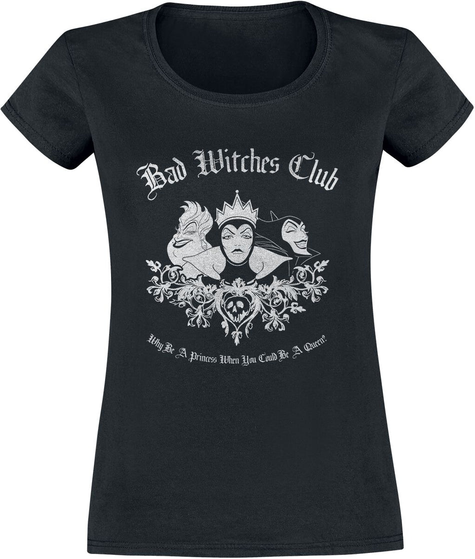 T-Shirt Manches courtes Disney de Walt Disney - Villains - Bad Witches Club - S à XXL - pour Femme - noir - Walt Disney