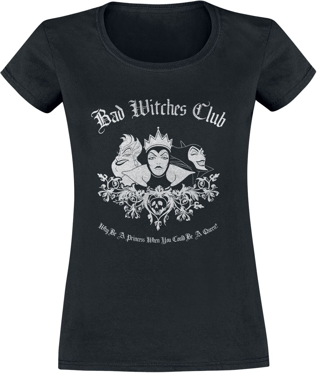 T-Shirt Manches courtes Disney de Walt Disney - Villains - Bad Witches Club - S à XXL - pour Femme - noir - Walt Disney