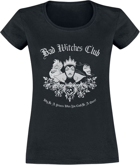 T-Shirt Manches courtes Disney de Walt Disney - Villains - Bad Witches Club - S à XXL - pour Femme - noir - Walt Disney