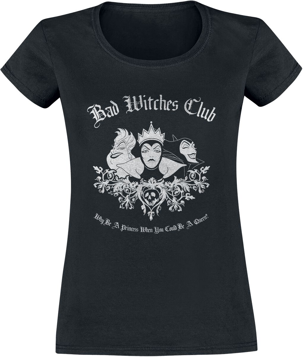 T-Shirt Manches courtes Disney de Walt Disney - Villains - Bad Witches Club - S à XXL - pour Femme - noir - Walt Disney