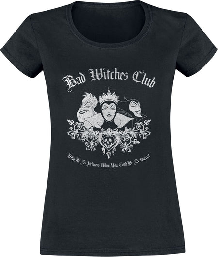 T-Shirt Manches courtes Disney de Walt Disney - Villains - Bad Witches Club - S à XXL - pour Femme - noir - Walt Disney