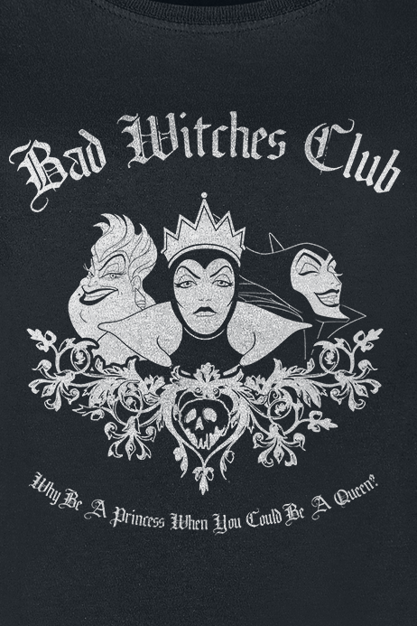 T-Shirt Manches courtes Disney de Walt Disney - Villains - Bad Witches Club - S à XXL - pour Femme - noir - Walt Disney - View 2