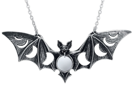 Collier Gothic de Alchemy Gothic - Collier Lunaeca - pour Femme - couleur argent - Alchemy Gothic