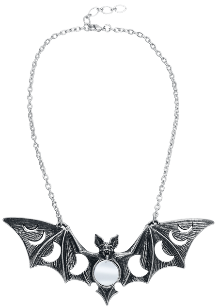 Collier Gothic de Alchemy Gothic - Collier Lunaeca - pour Femme - couleur argent - Alchemy Gothic - View 2