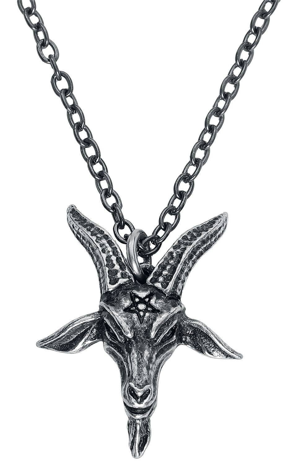Collier Gothic de Alchemy Gothic - Pendentif Templar's Bane - pour Femme - couleur argent - Alchemy Gothic