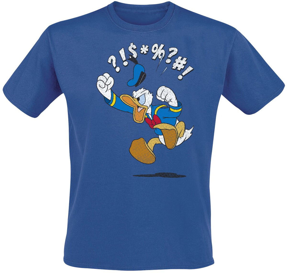 T-Shirt Manches courtes Disney de Mickey & Minnie Mouse - Angry Donald - S à 3XL - pour Homme - bleu - Mickey & Minnie Mouse