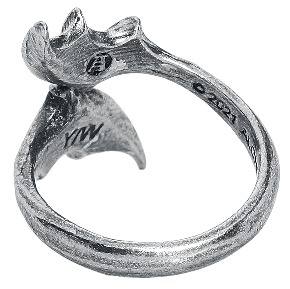 Bague Gothic de Alchemy Gothic - Bague Night with the Goethe - pour Femme - couleur argent - Alchemy Gothic - View 2