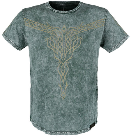 T-Shirt Manches courtes  de Le Seigneur Des Anneaux - Dunedain - S à XXL - pour Homme - vert foncé - Le Seigneur Des Anneaux
