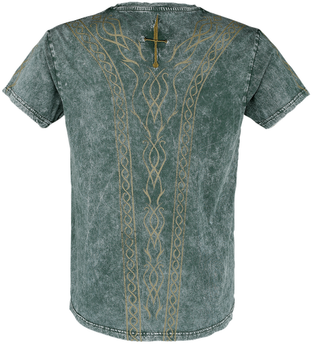 T-Shirt Manches courtes  de Le Seigneur Des Anneaux - Dunedain - S à XXL - pour Homme - vert foncé - Le Seigneur Des Anneaux - View 2