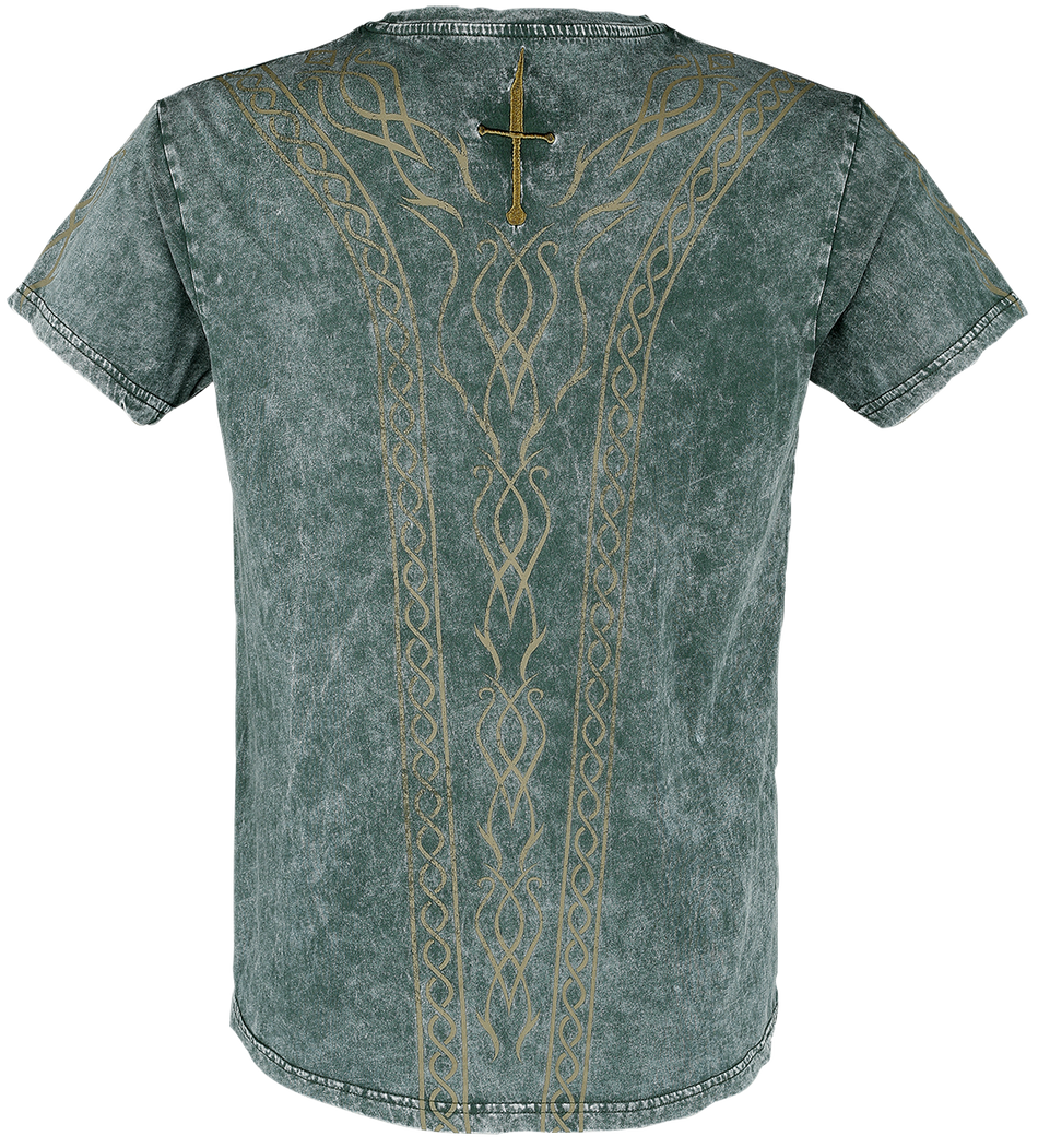 T-Shirt Manches courtes  de Le Seigneur Des Anneaux - Dunedain - S à XXL - pour Homme - vert foncé - Le Seigneur Des Anneaux - View 2