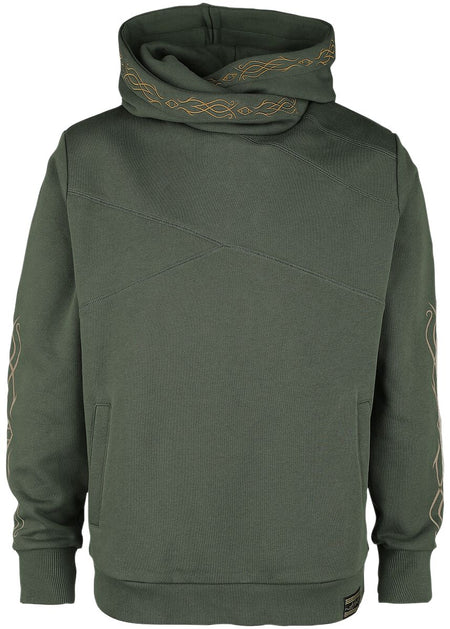 Sweat-shirt à capuche  de Le Seigneur Des Anneaux - Dunedain - S à 3XL - pour Homme - vert foncé - Le Seigneur Des Anneaux