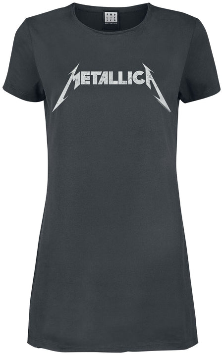 Robe courte  de Metallica - Amplified Collection - Logo - S à XXL - pour Femme - anthracite - metallica